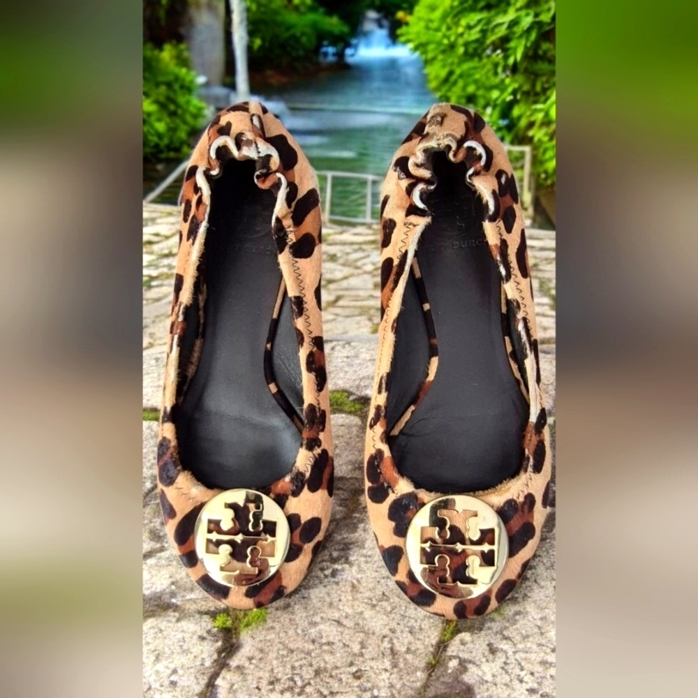 Tory Burch Leopard Print Ballet Flats